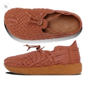 Malibu Shoes Latigo Huarache Moccasins in Whiskey/Tan - NIB